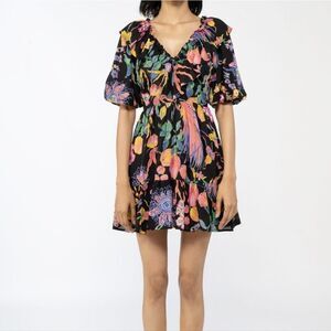 Banjanan Scorpio Floral Minidress Size Large NWT